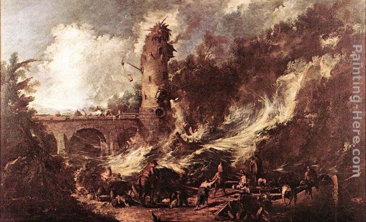 Alessandro Magnasco Storm at the Sea